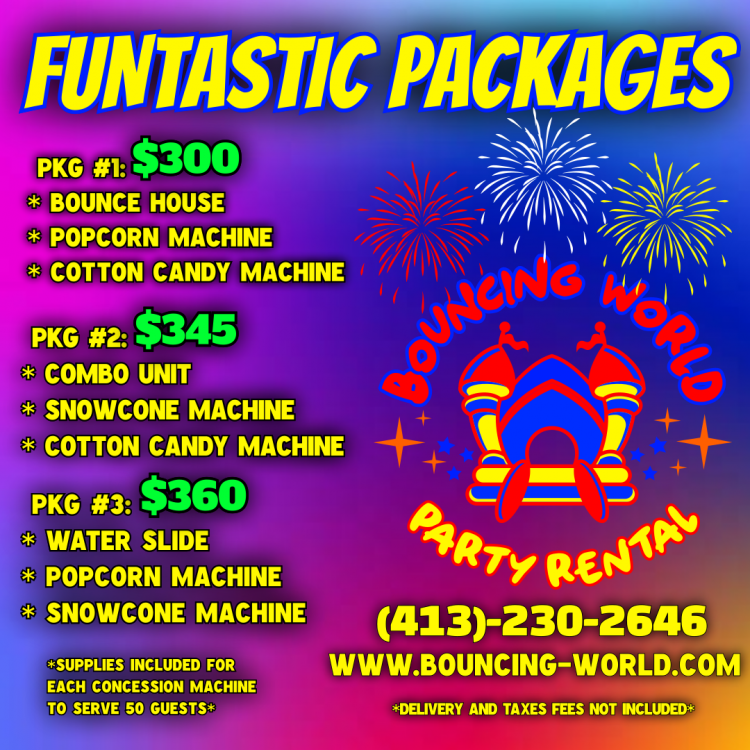 Water slide rental in Greenfield, MA Bouncing World Springfield MA