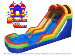 15ft Multicolor Water Slide