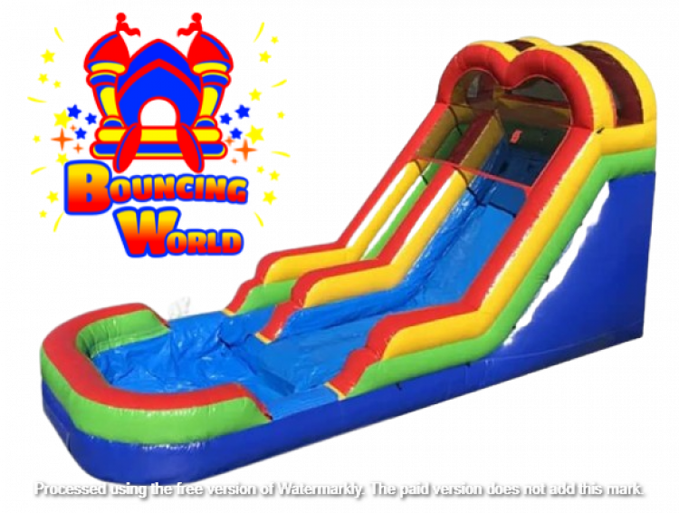 15ft Multicolor Water Slide