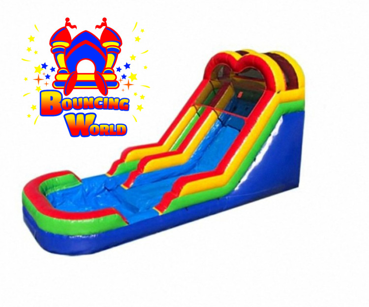 15ft Multicolor Water Slide